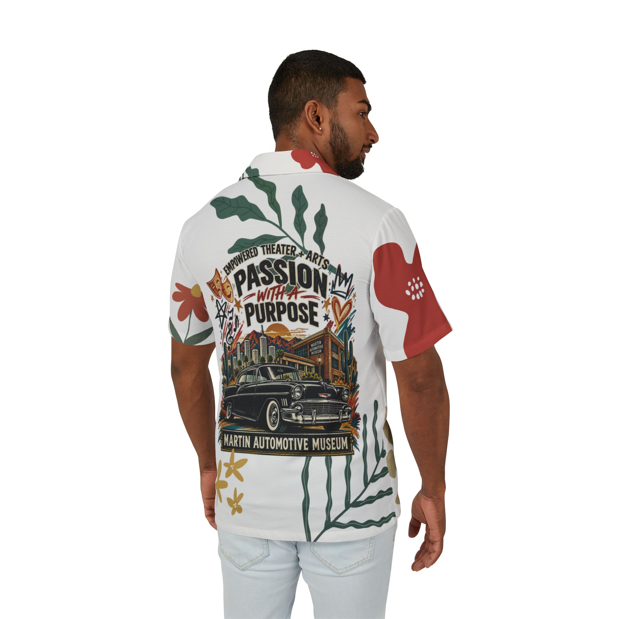 Hawaiian Camp Shirt - Palms - Image 4