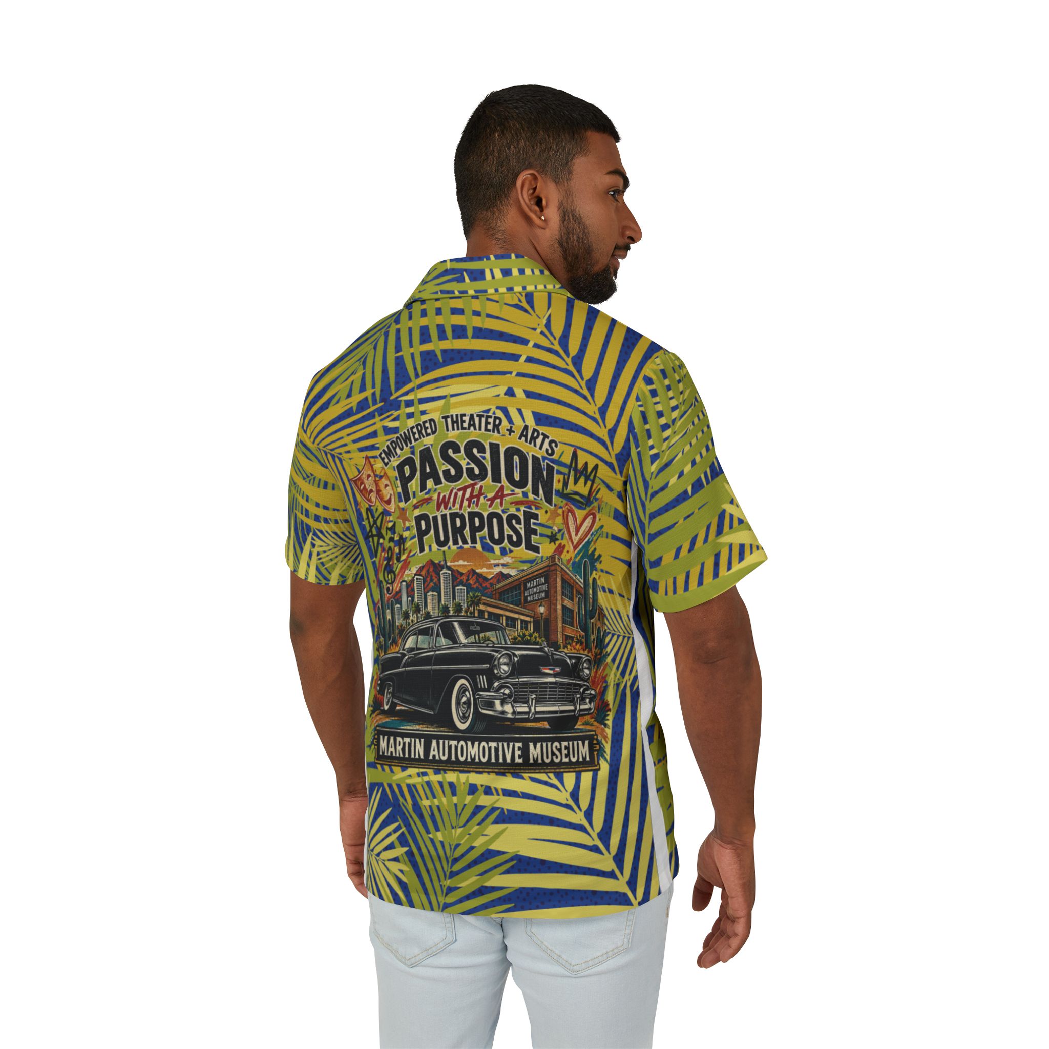 Hawaiian Camp Shirt - Palms - Image 4