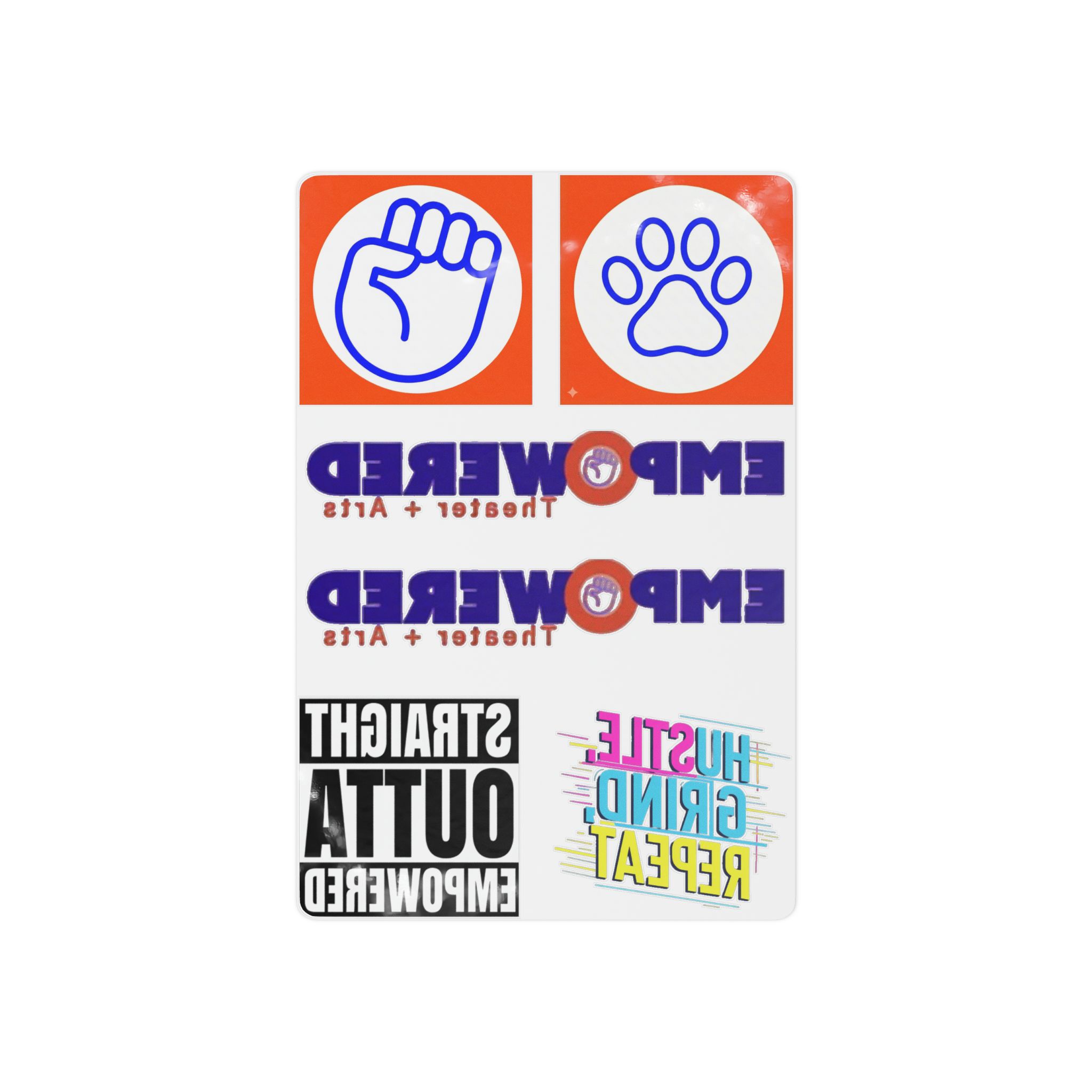 Temporary Tattoos — "Empowered Logo's" Inspirational Tattoo Sheet