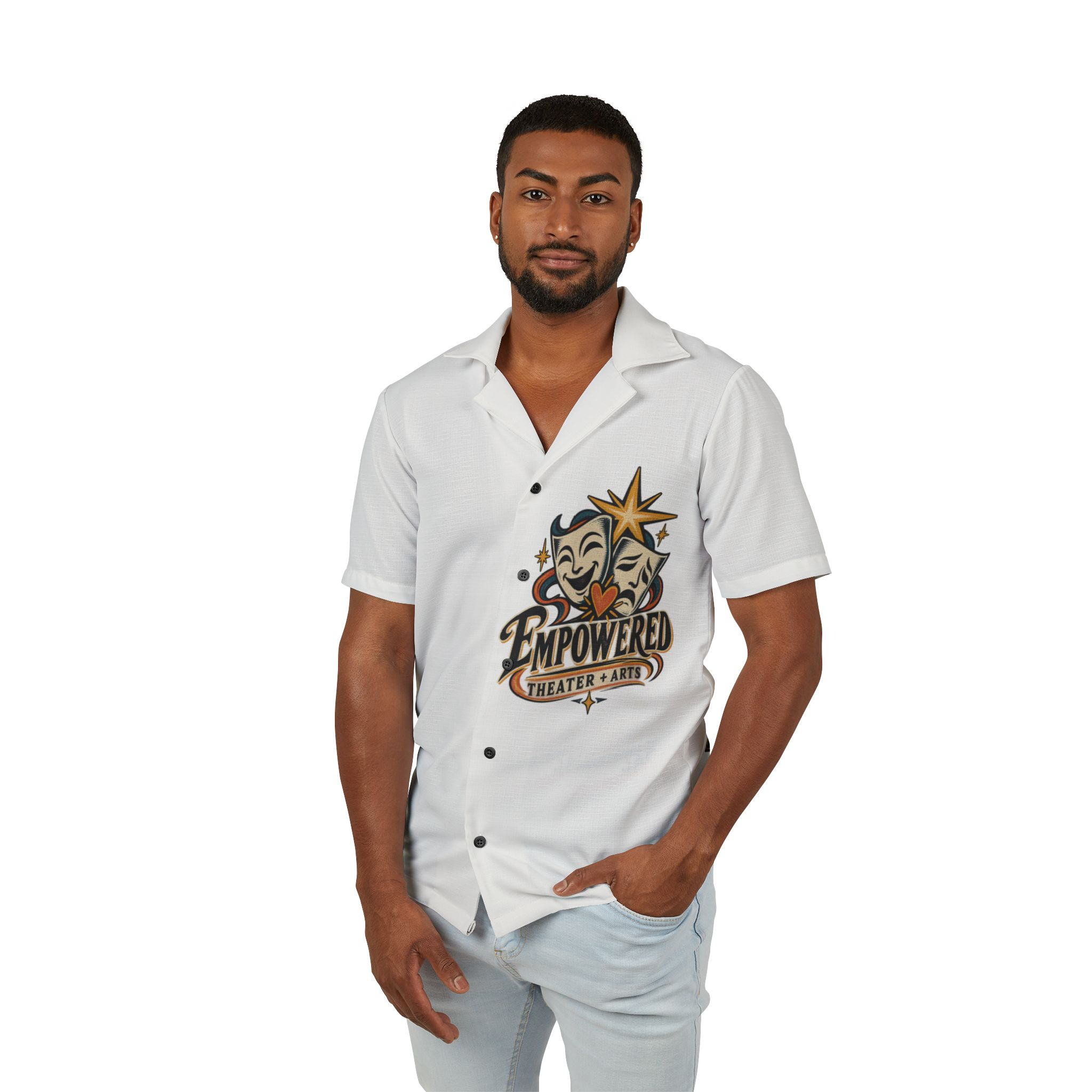 Hawaiian Camp Shirt - White - Image 3