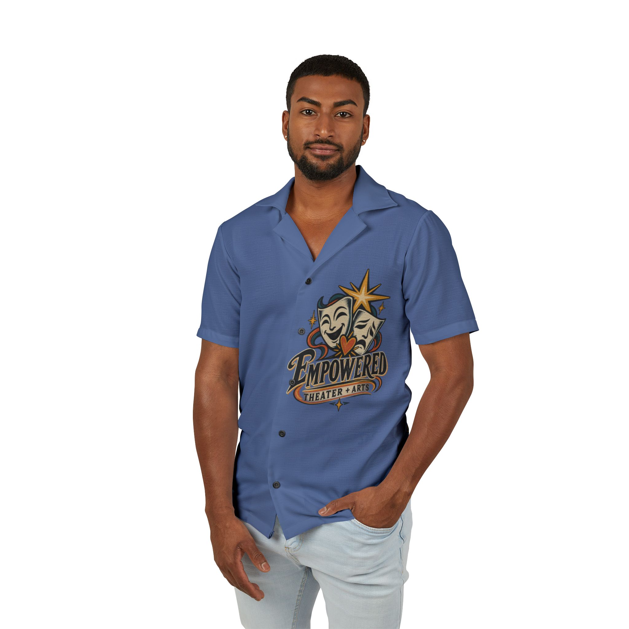 Hawaiian Camp Shirt - Blue - Image 3
