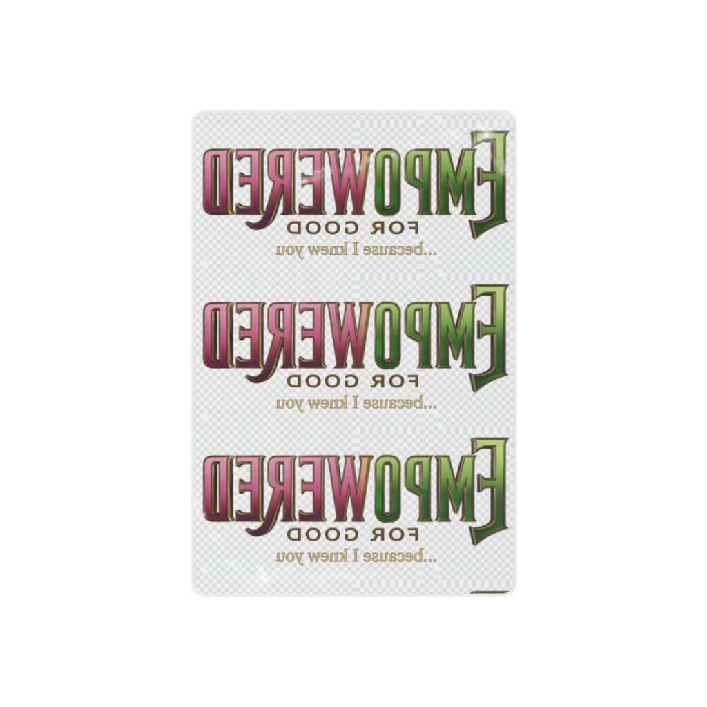 Temporary Tattoos — "Empowered for Good" Inspirational Tattoo Sheet