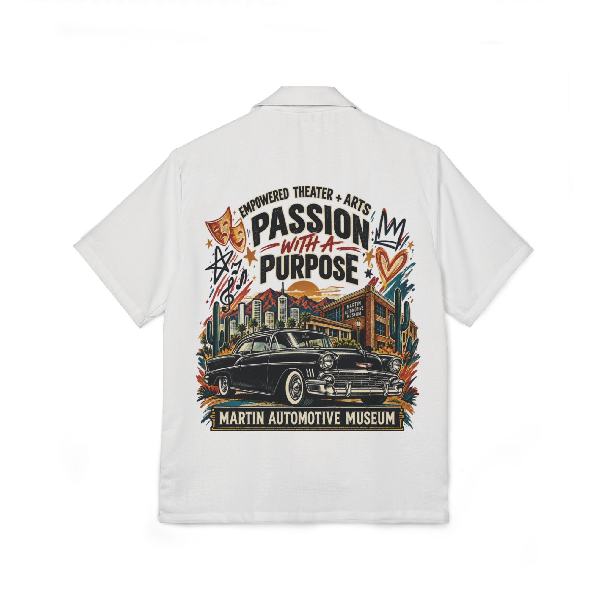 Hawaiian Camp Shirt - White - Image 2