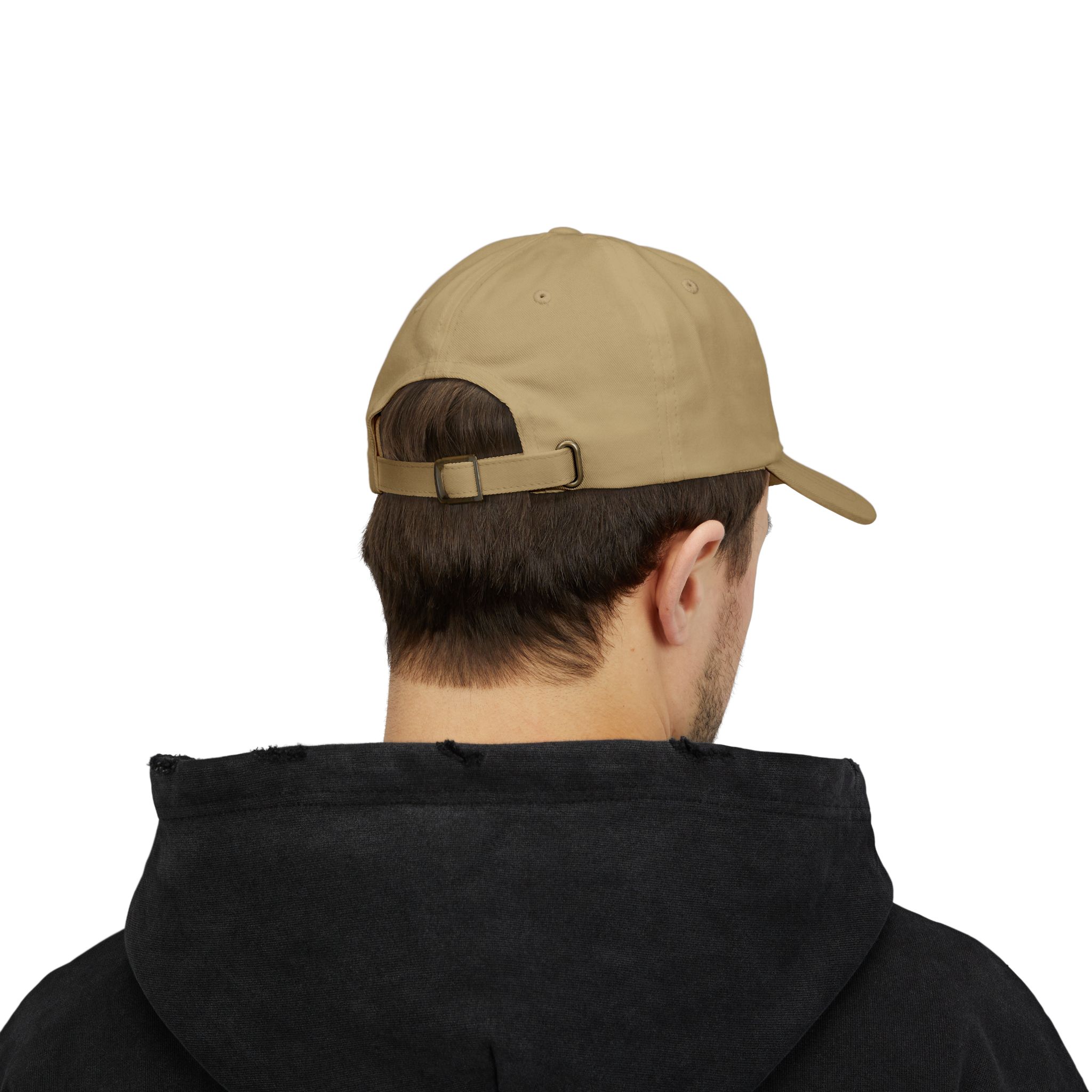 Embroidered Power Fist Dad Cap — Retro Orange Patch Baseball Hat - Image 4