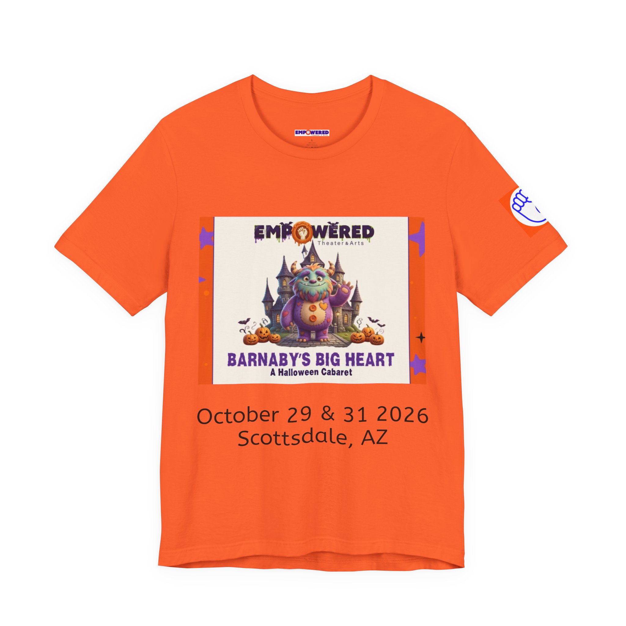 Barnaby’s Big Heart Empowered Theater & Arts Event T-Shirt - Image 5