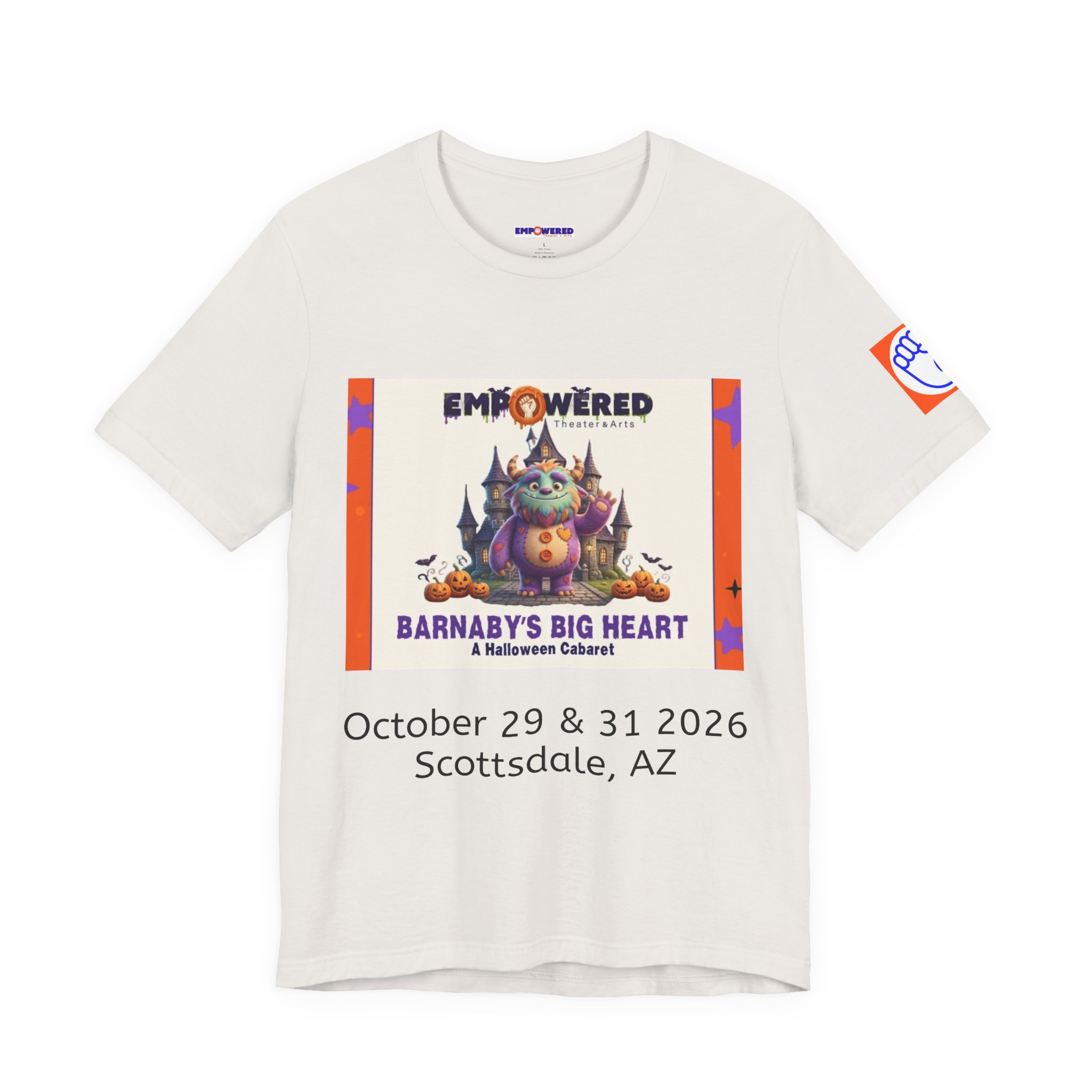 Barnaby’s Big Heart Empowered Theater & Arts Event T-Shirt - Image 9